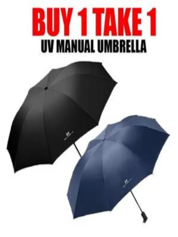 BUY 1 TAKE 1 Ultra Light Portable Wholesale Folding Umbrella UV Manual Sun Protection Umbrella