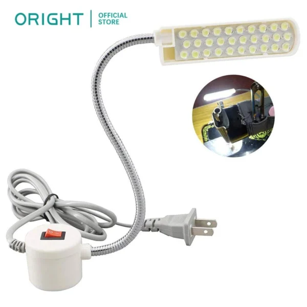 Oright 30/10 LED Sewing Machine Light Working Gooseneck Lamp with Magnetic Base New