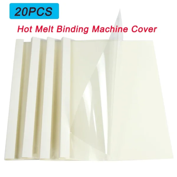 20Pcs 2/4/8/15/20MM Hot Melt Binding Machine Cover Automatic A4 Book Paper Sheet Envelope Binder Cover