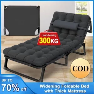 【Free shipping】Folding Bed with foam Heavy Duty Single Foldable Bed Chair polding bed Load 300KG