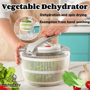 Vegetable Dehydrator Salad Spinner Manual Vegetable Dryer Kitchen Multi-Function Absorbent Basket