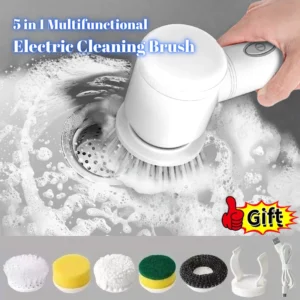 5IN1 Electric Cleaning Brush Multi-functional for Home Kitchen Handheld Wireless for Shoes Bathroom