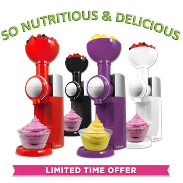 180W Automatic Frozen Fruit Dessert Machine Ice Cream Machine Maker Milkshake Machine Home Kitchen