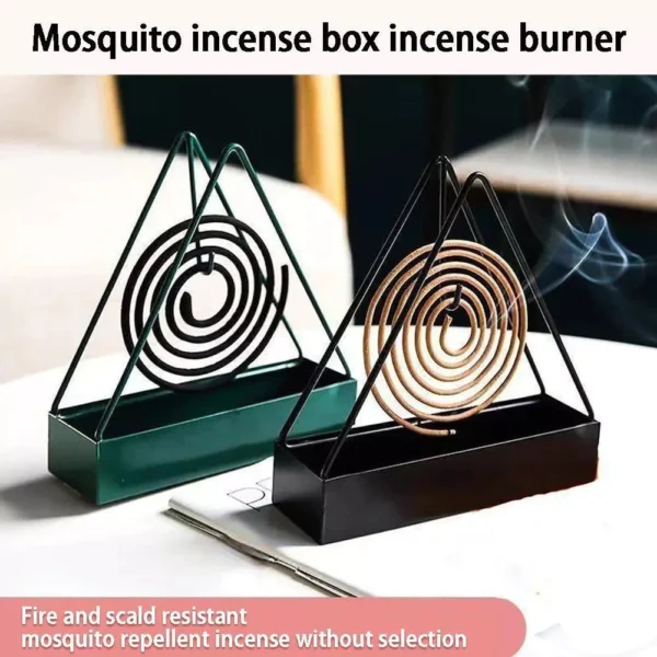BLIVO Plastic Triangle Mosquito Incense Holder Household Creative Stand Ebony Shelf Support Mosquito